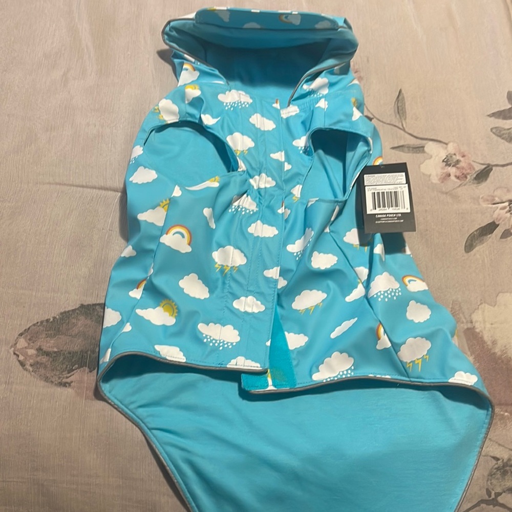 Color changing dog raincoat